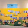 精心設計的許願牆，讓師生們可以寫下對自己及環境永續的期許